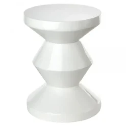 Taboret Zig Zag Biały Pols Potten