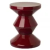 Taboret Zig Zag Burgundowy Pols Potten