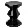 Taboret Zig Zag Czarny Pols Potten