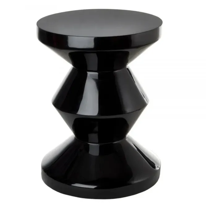 Taboret Zig Zag Czarny Pols Potten