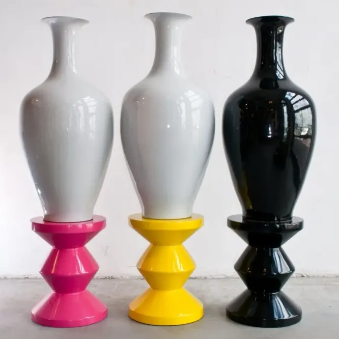 Taboret Zig Zag Czarny Pols Potten