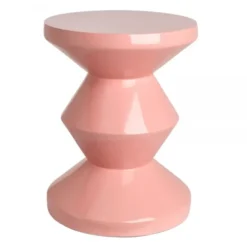 Taboret Zig Zag Jasnoróżowy Pols Potten