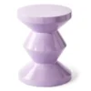 Taboret Zig Zag Lila Pols Potten