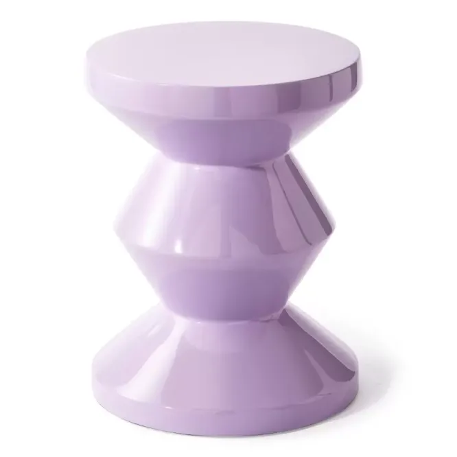 Taboret Zig Zag Lila Pols Potten