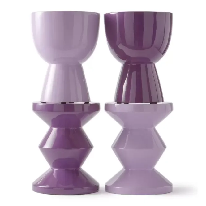Taboret Zig Zag Śliwkowy Pols Potten