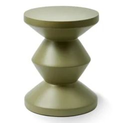 Taboret Zig Zag Outdoor Oliwkowy Pols Potten
