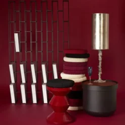 Taboret Zig Zag Żółty Pols Potten