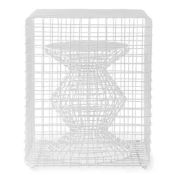 Taboret Zig Zag Wire Biały Pols Potten