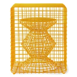 Taboret Zig Zag Wire Żółty Pols Potten