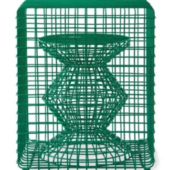 Taboret Zig Zag Wire Zielony Pols Potten