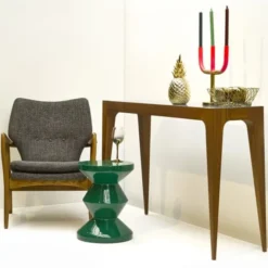 Taboret Zig Zag Zielony Pols Potten