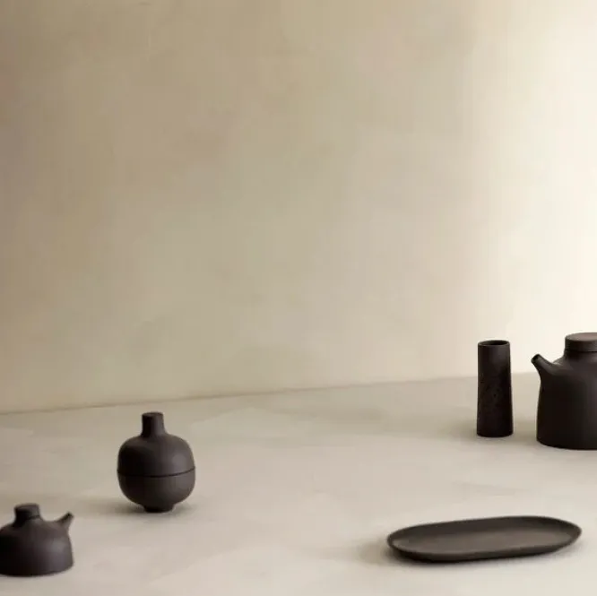Talerz Do Serwowania Sand Secrets Czarny Design House Stockholm