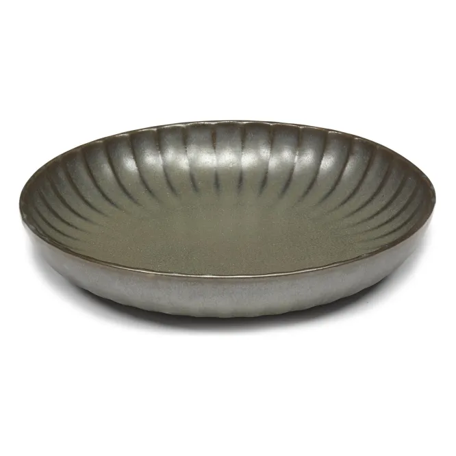 Talerz Głęboki Inku 21 Cm Zielony Serax