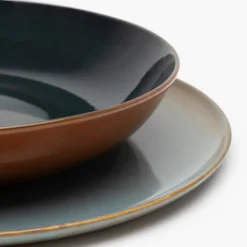 Talerz Głęboki Terres De Reves 23 Cm Czerwono-Niebieski Serax