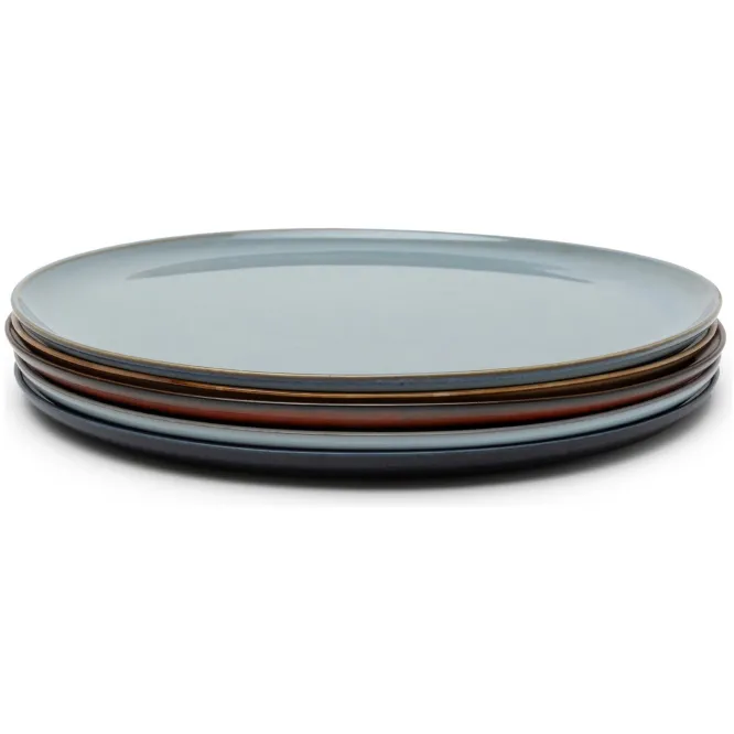 Talerz Śniadaniowy Terres De Reves 22 Cm Niebieskoszary Serax