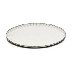 Talerz Obiadowy Inku 24 Cm Biały Serax