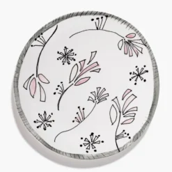 Talerz Obiadowy Midnight Flowers 28 Cm Fiore Rosa Serax