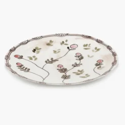 Talerz Obiadowy Midnight Flowers 28 Cm Mirtillo Nude Serax
