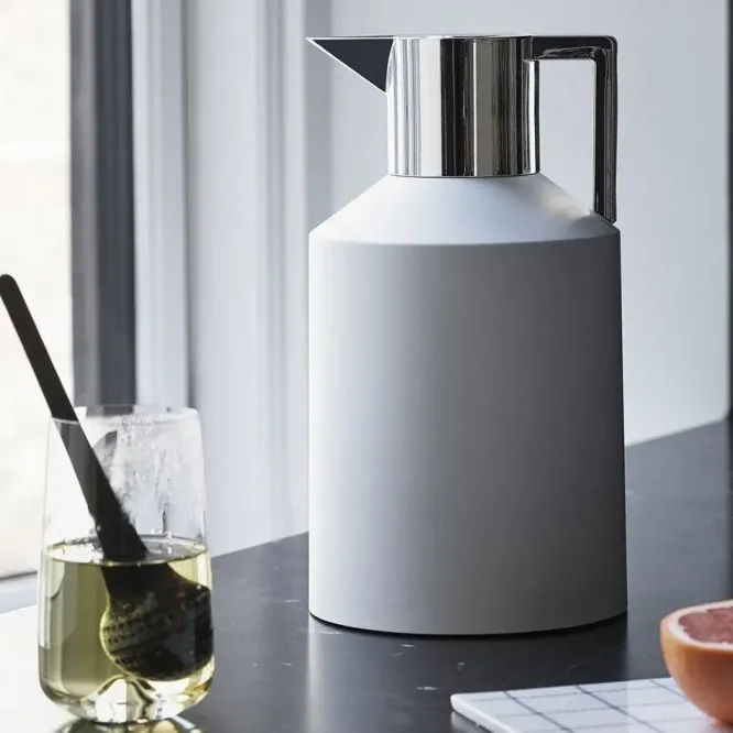 Termos Geo 1,5 L Biało-Srebrny Normann Copenhagen