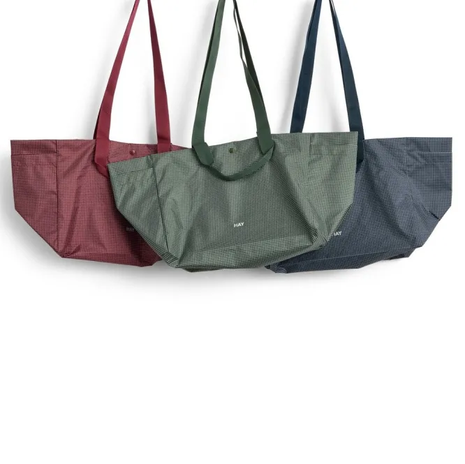 Torba Na Zakupy Grid Weekend Bag Burgundowa Hay