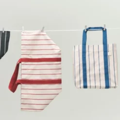 Torba Piknikowa Outdoor Market Czarna W Beżowe Pasy Hay