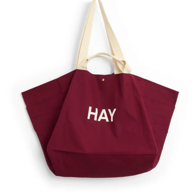 Torba Weekend Bag Duża Burgundowa Hay