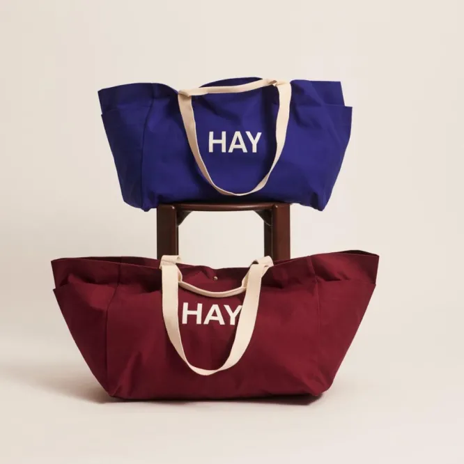 Torba Weekend Bag Duża Burgundowa Hay