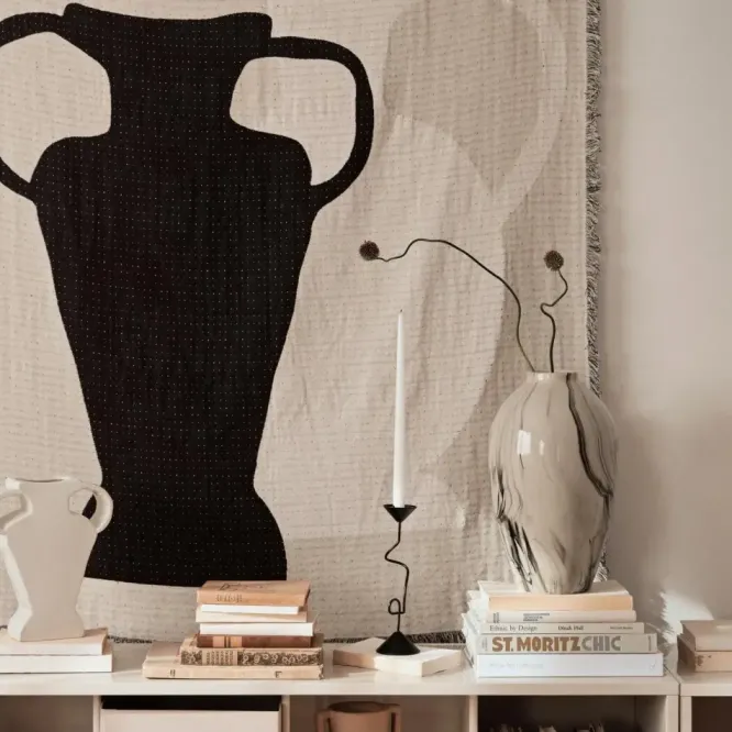 Wazon Ingrid 40 Cm Beżowy Broste Copenhagen