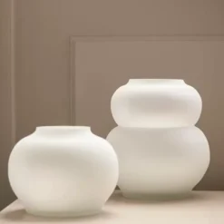 Wazon Mingei 24 Cm Biały Bolia