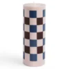 Świeca Column L Różowo-Bordowo-Niebieska Hay