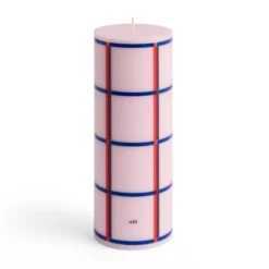 Świeca Column M Różowo-Bordowo-Niebieska Hay