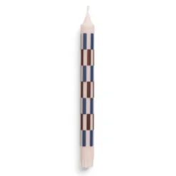 Świeca Pattern Bordowo-Niebieska Szachownica Hay