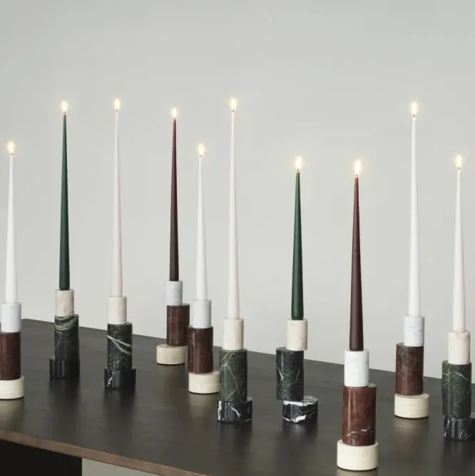 Świecznik Blox Burgundowy Normann Copenhagen