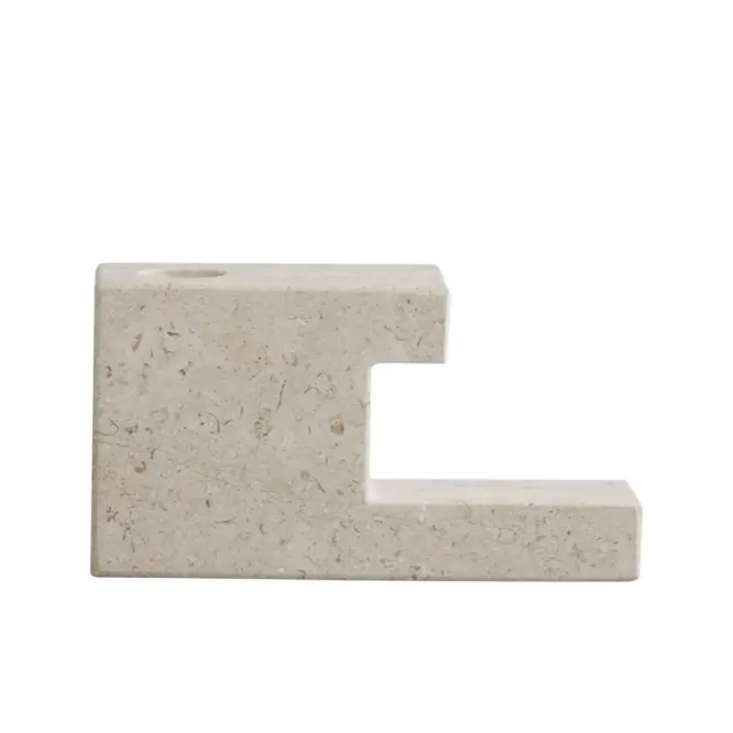 Świecznik Brick Low Limestone 101 Copenhagen