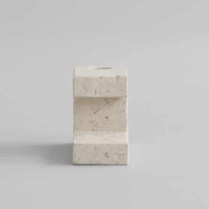 Świecznik Brick Low Limestone 101 Copenhagen