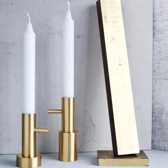 Świecznik Candleholder Single 1 Mosiądz Fritz Hansen