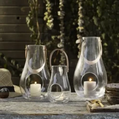 Świecznik Design With Light 29 Cm Przezroczysty Holme Gaard