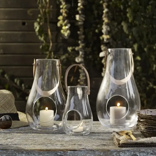 Świecznik Design With Light 29 Cm Przezroczysty Holme Gaard
