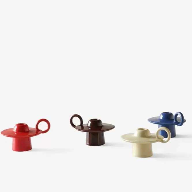 Świecznik Momento Candleholder Jh39 Red Brown Andtradition