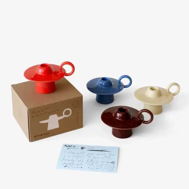 Świecznik Momento Candleholder Jh39 Red Brown Andtradition