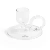 Świecznik Tiny Curved Przezroczysty Hay