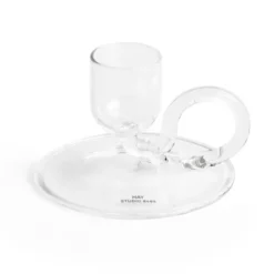 Świecznik Tiny Curved Przezroczysty Hay