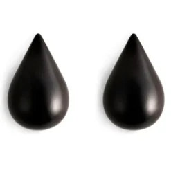 Wieszak Dropit 2 Szt. Duży Czarny Normann Copenhagen