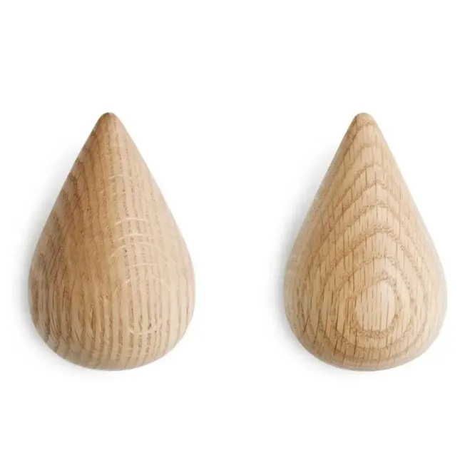Wieszak Dropit 2 Szt. Duży Dębowy Normann Copenhagen