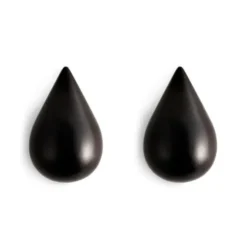 Wieszak Dropit 2 Szt. Mały Czarny Normann Copenhagen