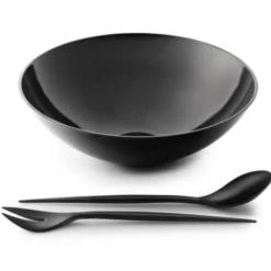 Łyżki Do Sałatek Krenit Czarne Normann Copenhagen