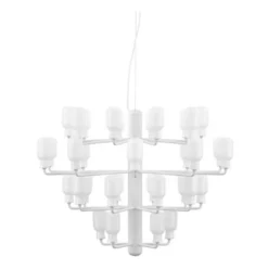 Żyrandol Amp Duży Biały Normann Copenhagen