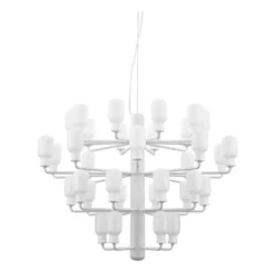 Żyrandol Amp Duży Biały Normann Copenhagen
