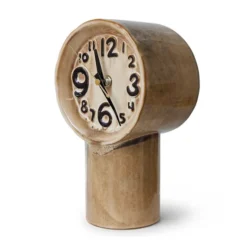 Zegar Ceramiczny Retro Brązowy Hkliving