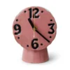 Zegar Ceramiczny Retro Różowy Hkliving